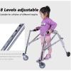 DFEDHF Walking Frames, Height Adjustable Child Standing Frame, Limb Disability Handrails Crutches, 53~70cm High view 2