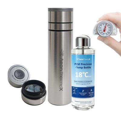 AeonThermoX PCM Cooler for Insulin & GLP-1 1224H at 41 | 7296H+ at 64 Anti-Freeze, TSA Approved, No Power, Thermometer, Needle Storage, Holds 23 Pens (18)