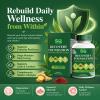 Zafira Recovery Foundation Capsules Clear Mental Fog, Reduce Hair Loss & Boost Digestion | Clinically Tested Saffron & Inositol Formula, Non-GMO, 60 Count view 2