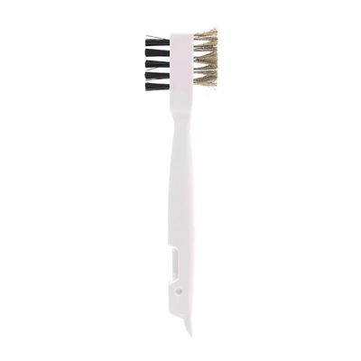 AUTSUPPL Gas Stove Cleaning Brush with Brass Wire Scrub, Pot Pan Bottom Crevice Cleaning Brush for Cooktop and Seam, Kitchen Grease Grime Removal Tool for Household Use
