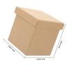 NIYANGLE Square Kraft Paper Box 9x9x9 Cm Multifunctional Festival Present Packaging Box for Birthday Party and Home Storage view 2