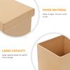 NIYANGLE Square Kraft Paper Box 9x9x9 Cm Multifunctional Festival Present Packaging Box for Birthday Party and Home Storage view 3
