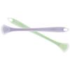HONMEET 2pcs Silicone Tongue Scrapers Dual-sided Tongue Cleaners for Adults, Breath Freshening Oral Care Tools in Mint Green and Lavender Colors view 1