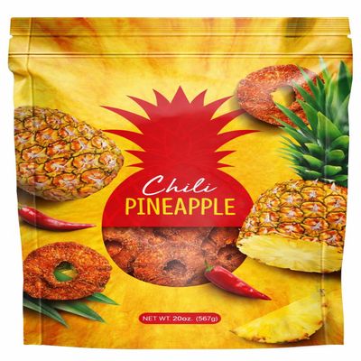 Chili Pineapple Dried Fruit Snack 20 oz Sweet & Spicy Dried Pineapple Rings with Chili Seasoning (Pack of 1)