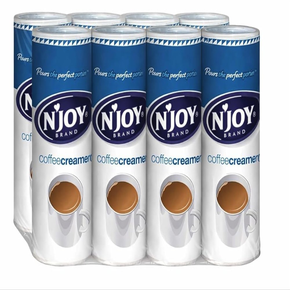 N'Joy Coffee Creamer, 8 Pack, 128 oz (8 lbs), Pours the Perfect Portion