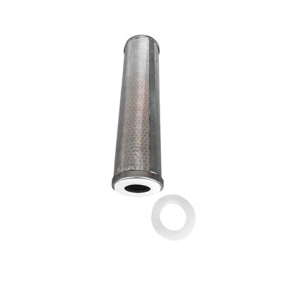 1PCS 10 * 2.5inch 316Stainless Steel 1um Filter Element Water Filter Stainless Steel Cartridge Reused(316L-10inch-50um)