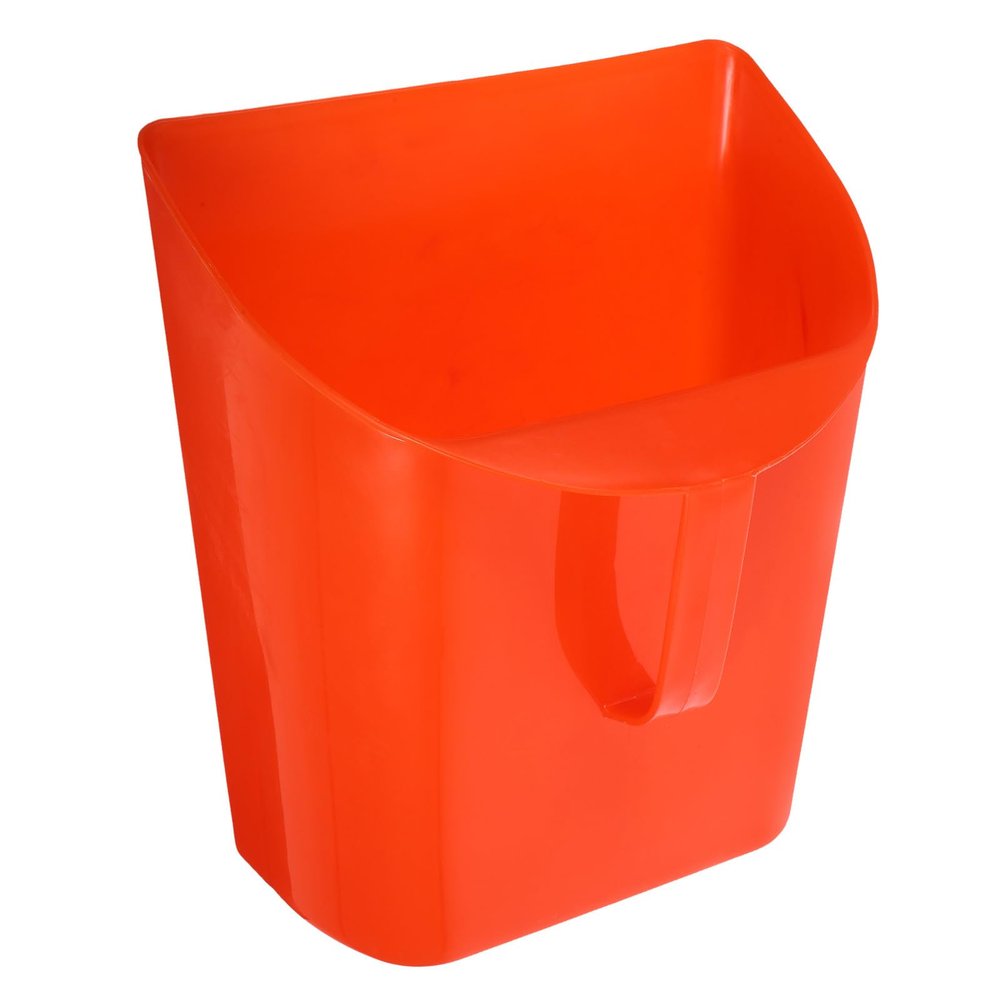 Abaodam Handheld Plastic Dustpan Multi-use Desktop Trash Scooper for Home Kitchen Office Cleaning, Compact Red Dustpan for Debris Collection and Tabletop Waste Removal