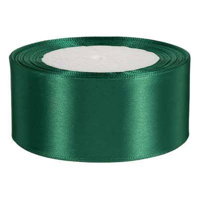 FOYTOKI Wide 4cm Polyester Wrapping Ribbon Roll 25 Yards (22.5m) Dark Green for Valentines Day Crafts, Floral Bouquet Packaging, Birthday Party Decoration and DIY Hair Bows