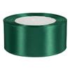 FOYTOKI Wide 4cm Polyester Wrapping Ribbon Roll 25 Yards (22.5m) Dark Green for Valentines Day Crafts, Floral Bouquet Packaging, Birthday Party Decoration and DIY Hair Bows view 1