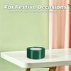 FOYTOKI Wide 4cm Polyester Wrapping Ribbon Roll 25 Yards (22.5m) Dark Green for Valentines Day Crafts, Floral Bouquet Packaging, Birthday Party Decoration and DIY Hair Bows view 3