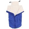 EBGHYS Warm Blanket Double Layer Thickened Fleece Wrap for Lower Body, Lap Blanket for Chair with Premium Plaid Design, Half Wrap Cover for Mobility Scooter and Cold Weather Use (Blue) view 1
