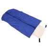 EBGHYS Warm Blanket Double Layer Thickened Fleece Wrap for Lower Body, Lap Blanket for Chair with Premium Plaid Design, Half Wrap Cover for Mobility Scooter and Cold Weather Use (Blue) view 3