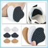 Artibetter 3 Pairs Self-Adhesive Shoe Heel Cushions Soft Heel Protectors and Sports Shoes in White Brown Black Comfortable Foot Care Inserts for Women view 3