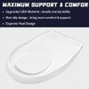 2Pairs Plantar Fasciitis Heel Cups Inserts,Heel Cushions for Plantar Fasciitis,Heel Pain,Shock Absorption Orthotic Inserts for Relieves Foot Pressure. (White, Women(9.5-13)/MEM(7.5-12)) view 2