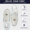 2Pairs Plantar Fasciitis Heel Cups Inserts,Heel Cushions for Plantar Fasciitis,Heel Pain,Shock Absorption Orthotic Inserts for Relieves Foot Pressure. (White, Women(9.5-13)/MEM(7.5-12)) view 4