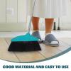 BIUDECO Soft Bristle Angle Broom with Dustpan, Indoor and Outdoor Plastic Floor Broom for Home, Kitchen, Office, Patio Cleaning, Green, Non-Stick Hair Sweeping view 3