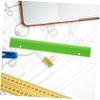 Operitacx Braille Ruler Tactile Measuring Tool Hard Plastic Blind Measuring Aid for Braille Learning and Visual Impairment Support view 4