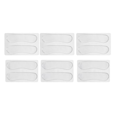 Tofficu 6 Pairs Soft Silicone Heel Liners with Smooth and Textured Pads Anti-wear Heel Protectors for Comfortable Foot Cushions for Blister Prevention and Shoe Slip Relief