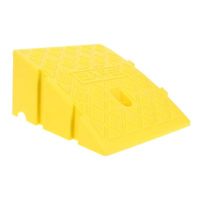MAGICLULU Portable Plastic Threshold Ramp for Doorway with Anti-Slip Surface, Heavy Duty Yellow Ramp 250x270x110mm for Wheelchairs, Scooters, Motorcycles, and Low Vehicle Access