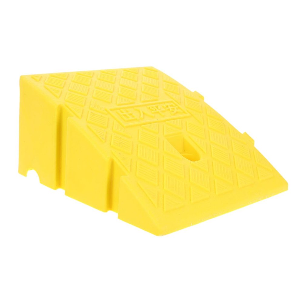 MAGICLULU Portable Plastic Threshold Ramp for Doorway with Anti-Slip Surface, Heavy Duty Yellow Ramp 250x270x110mm for Wheelchairs, Scooters, Motorcycles, and Low Vehicle Access
