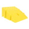 MAGICLULU Portable Plastic Threshold Ramp for Doorway with Anti-Slip Surface, Heavy Duty Yellow Ramp 250x270x110mm for Wheelchairs, Scooters, Motorcycles, and Low Vehicle Access view 1