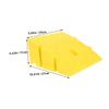 MAGICLULU Portable Plastic Threshold Ramp for Doorway with Anti-Slip Surface, Heavy Duty Yellow Ramp 250x270x110mm for Wheelchairs, Scooters, Motorcycles, and Low Vehicle Access view 2