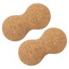 MAGICLULU Cork Peanut Massage Ball 2pcs, Portable Myofascial Release Muscle Roller for Deep Tissue Therapy, Solid 6-12cm Exercise Massage Balls for Back, Neck, Foot Relaxation view 1