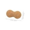 MAGICLULU Cork Peanut Massage Ball 2pcs, Portable Myofascial Release Muscle Roller for Deep Tissue Therapy, Solid 6-12cm Exercise Massage Balls for Back, Neck, Foot Relaxation view 2
