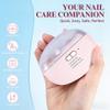 2-in-1 Electric Nail Clipper, USB Rechargeable Nail Trimmer with LED Light & Scraps Storage, Safe Manicure Tool for Baby, Kids, Adults & Seniors (White) view 3