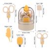 IWOWHERO Nail Care Kit Grooming Set with Nail Clippers and Scissors for Newborns and Safe Manicure Tools for Home and Travel view 2