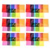 WOFASHPURET 90pcs Cellophane Sheets for Crafts and Candy Wrapping, 10x10cm Light Diffuser Film with 7 Colors Including, DIY Wrap and Kindergarten Art Projects view 1