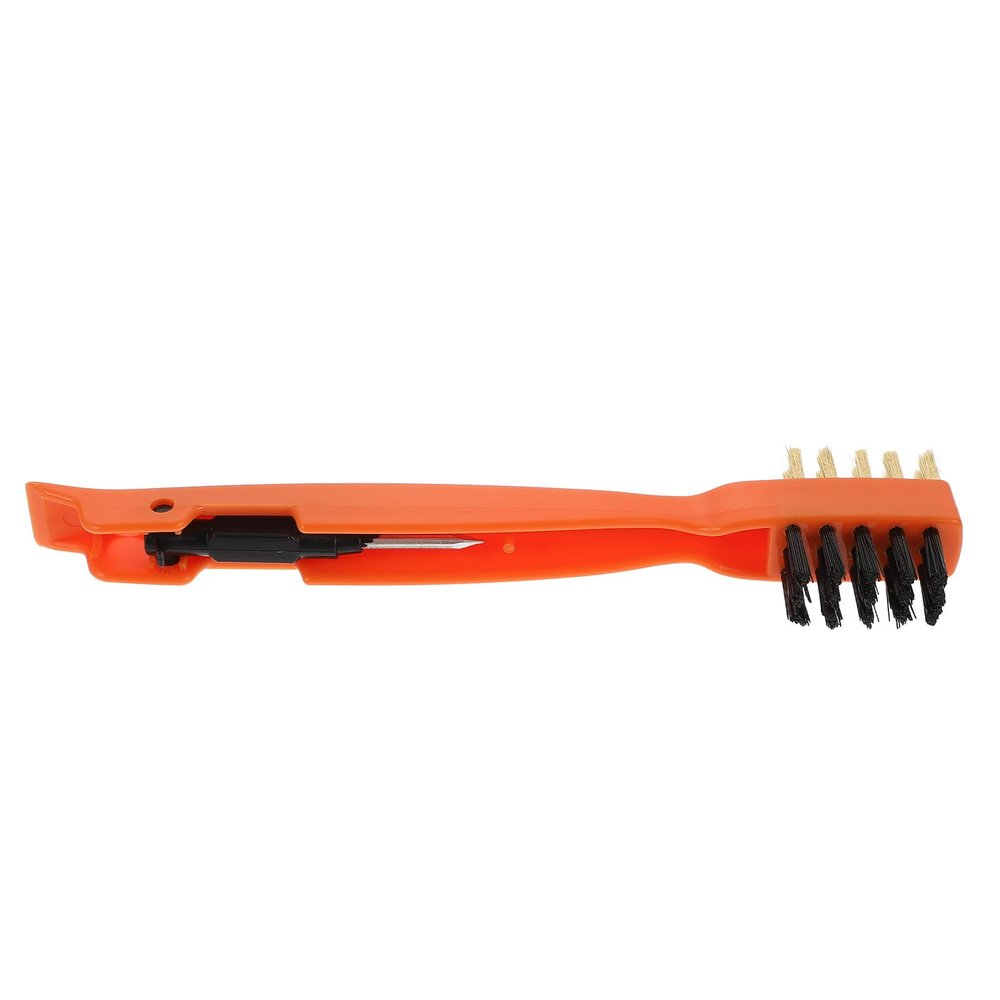 jojofuny Multipurpose Stove Cleaning Brush with Copper Wire Bristles, Household Handle Kitchen Brush for Cooktop Oil and Grease Removal, Sturdy Kitchen Cleaning Tool for Gas Stoves