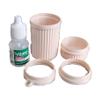 Znet3D Eye Drop Bottle Travel Capsule Single Bottle Holder with ScrewOn Lid, Height Extender & Keychain Spacer Compact Protective Case Made in USA (Beige) view 4
