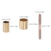 HOLIDYOYO Copper Elderly Cane Connector and Anti-Slip Walking Stick Tips Set, Sturdy Crutch for Walking Aid Stability and Grip Support view 2