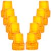 GLEAVI 10pcs Non-Slip Heavy Duty Rubber Cane Tips Replacement for Walking Sticks Crutches and Walkers Yellow 19mm Inner Diameter Anti-wear Caps for Safe Mobility view 1