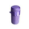 Znet3D Eye Drop Bottle Travel Holder Single Bottle Holder with ScrewOn Lid, Height Extender & Keychain Spacer Compact Protective Case Made in USA (Silk Purple) view 2