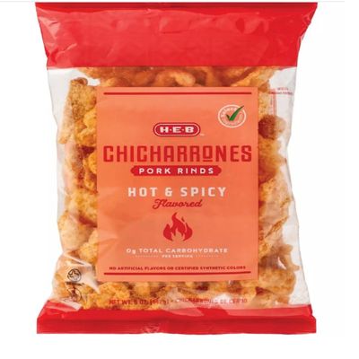 HEB Chicharrones Pork Rinds 5oz - 1 bag (Hot & Spicy)