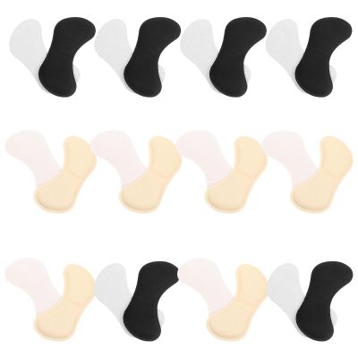 UKCOCO Self-Adhesive High Heel Liners and Heel Protection Cushions 24pcs Pack Black Beige Dual Styles Anti-Friction Shoe for Womens Foot Comfort and Blister Prevention