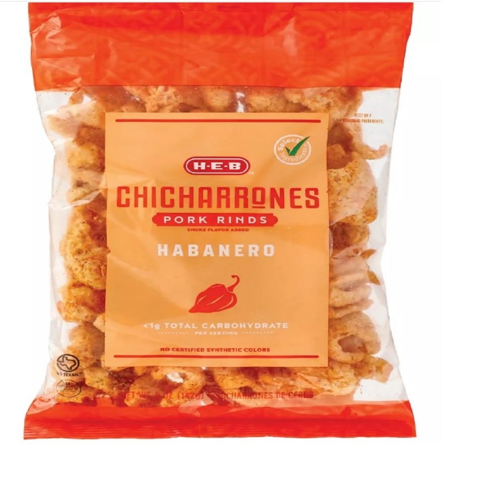 HEB Chicharrones Pork Rinds 5oz - 1 bag (Habanero)