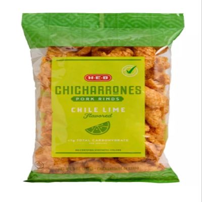 HEB Chicharrones Pork Rinds 5oz - 1 bag (Chile Lime)