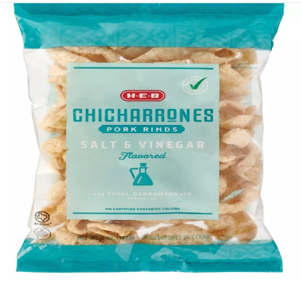 HEB Chicharrones Pork Rinds 5oz - 1 bag (Salt & Vinegar)