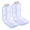 Unomor 2pcs Travel Pill Organizer with Compartments 2-Layer Portable Mini Pill Box for Daily Medication Storage Sealed Container for Travel and Home Use view 1