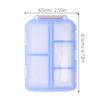 Unomor 2pcs Travel Pill Organizer with Compartments 2-Layer Portable Mini Pill Box for Daily Medication Storage Sealed Container for Travel and Home Use view 2