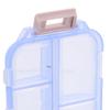 Unomor 2pcs Travel Pill Organizer with Compartments 2-Layer Portable Mini Pill Box for Daily Medication Storage Sealed Container for Travel and Home Use view 3