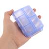 Unomor 2pcs Travel Pill Organizer with Compartments 2-Layer Portable Mini Pill Box for Daily Medication Storage Sealed Container for Travel and Home Use view 4