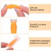 6PCS Scleral Lens Inserter, Contact Remover Tool for Soft Contacts with Individual Packaging Box, Ventless Eye Contact Remover Tool, for Wearing Contacts Lenses, Prosthetic Eyes (Orange) view 3