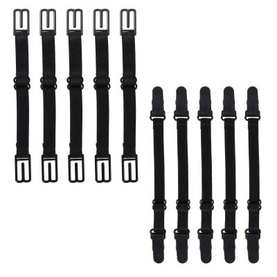 UKCOCO 10 Pcs Adjustable Extension Lanyards Black with Buckles Non-Slip Ear Strap Protectors for Comfortable and Daily Use