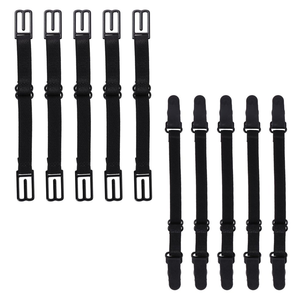 UKCOCO 10 Pcs Adjustable Extension Lanyards Black with Buckles Non-Slip Ear Strap Protectors for Comfortable and Daily Use