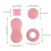 Hohopeti 4pcs Yoga Massage Ball Kit for Muscle Relaxation Pink Sports Massage Balls for Hand and Foot Myofascial Release Wellness Tool Set for Physical Therapy view 2