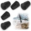 100pcs Trekking Pole Tips Replacement Protectors Walking Stick Rubber Cane Ski Tip Protector view 2